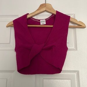 Pink crop top